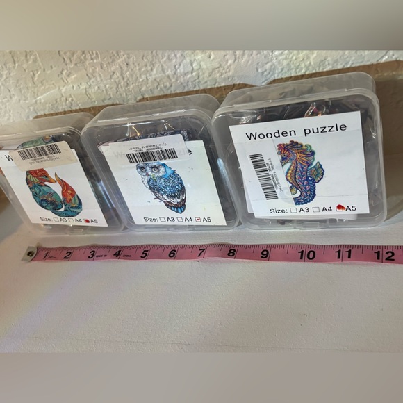 Colorful Animal Wooden Puzzle Set - Picture 6 of 8